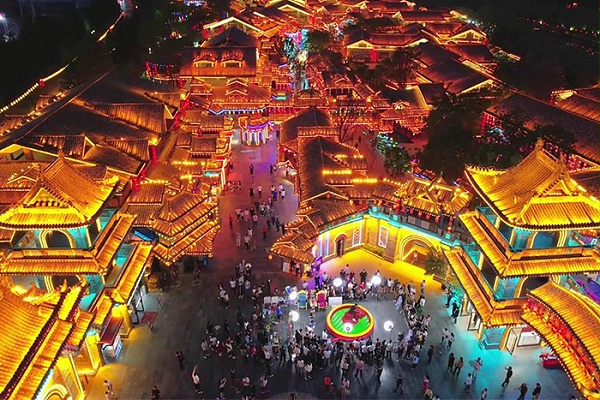 景区古建筑灯光亮化