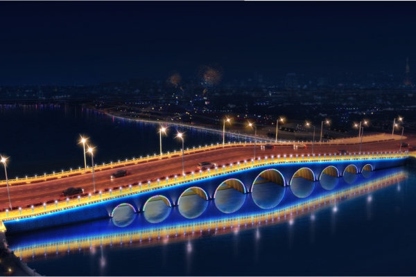 桥梁夜景灯光亮化工程提升城市的影响力