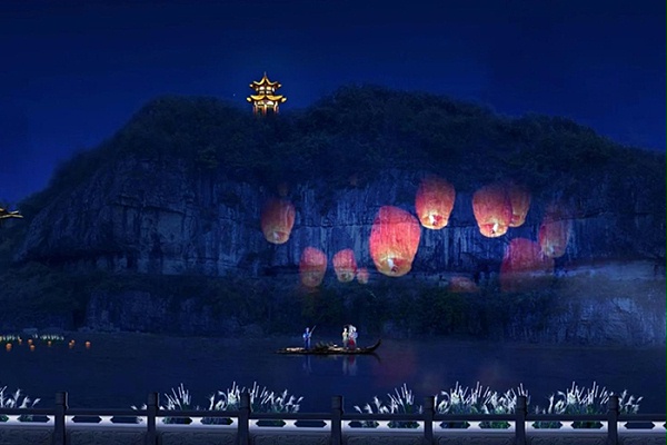 山体夜游灯光亮化工程