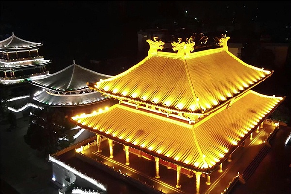景区古建筑外墙亮化