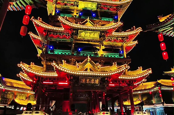 景区古建筑外墙亮化