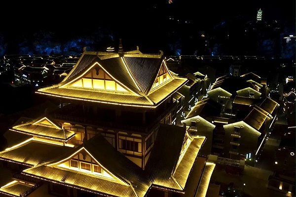 景区古建筑外墙亮化