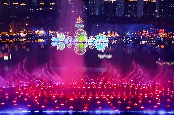 景区喷泉灯光秀