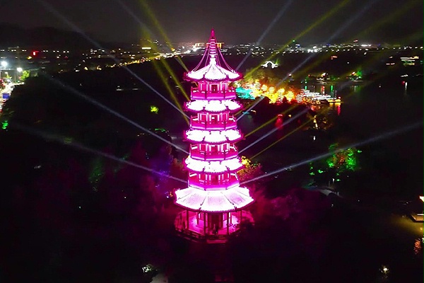 景区古建筑灯光亮化