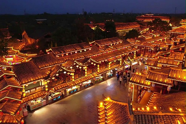 景区古建筑外墙亮化