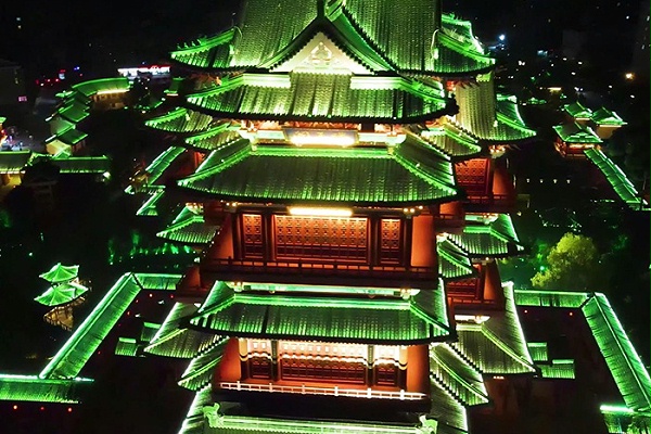 景区古建筑外墙亮化