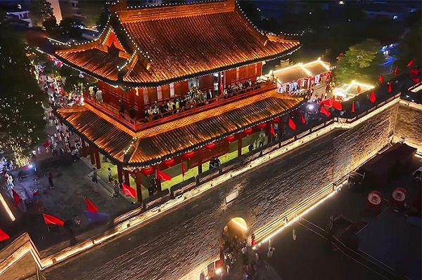 景区古建筑外墙灯光亮化