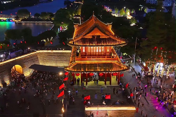 景区古建筑外墙灯光亮化