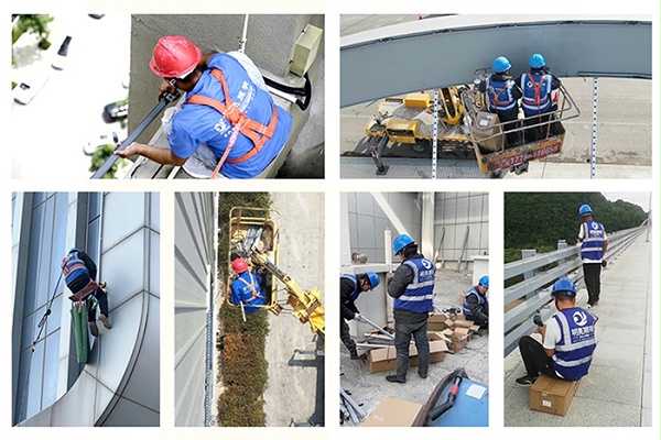 明亮照明灯光亮化工程施工现场 - 副本