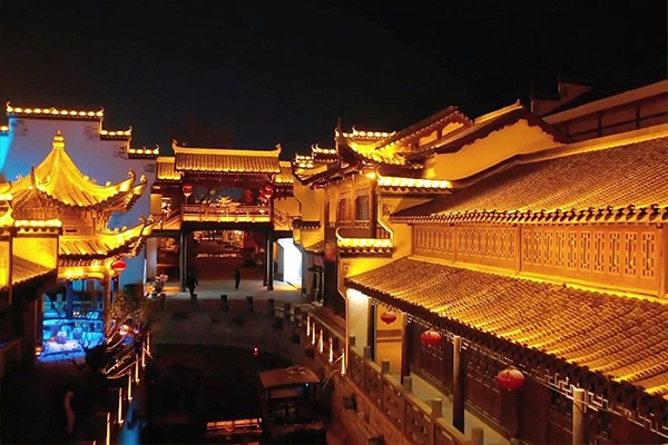 景区古建筑灯光亮化