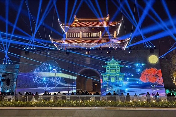 景区古建筑全息投影