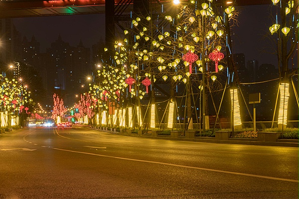 道路夜景照明