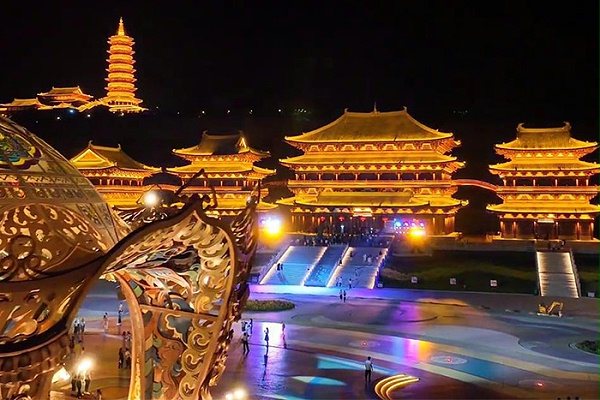 景区古建筑外墙亮化