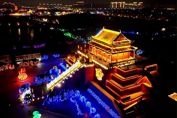 景区古建筑外墙亮化