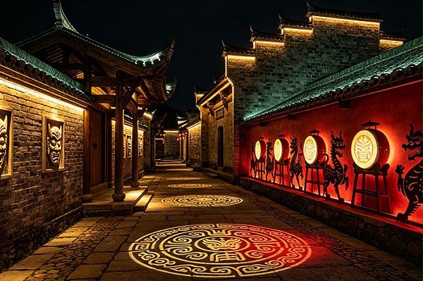 挖掘古傩祭祀文化，景区灯光亮化赋予夜游项目独特文化记忆