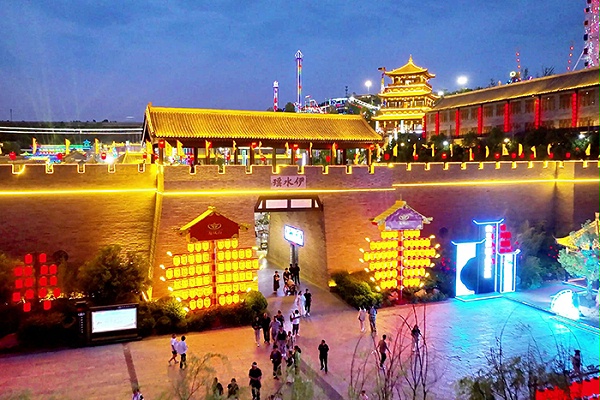 景区古建筑灯光亮化