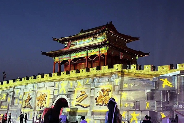 景区古建筑3D全息投影