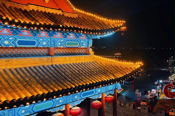 景区古建筑外墙亮化