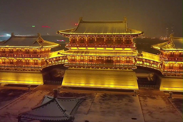 景区古建筑灯光亮化