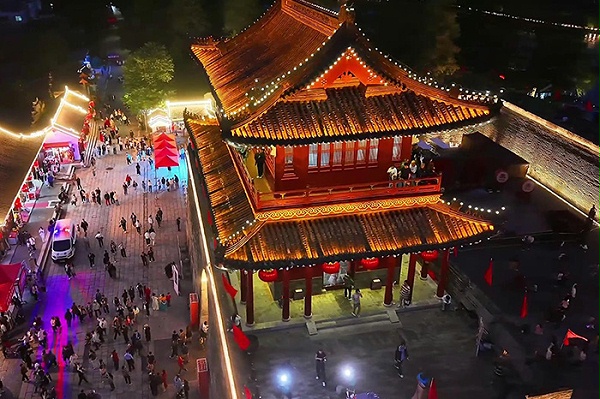景区古建筑灯光亮化