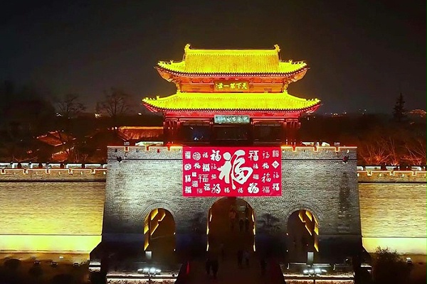 景区古建筑灯光亮化
