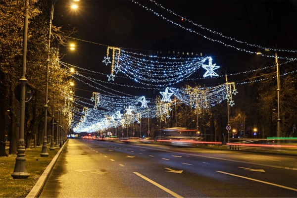 道路夜间灯光照明