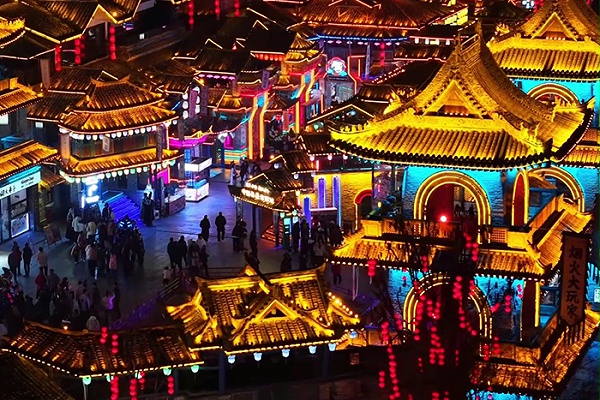 景区古建筑灯光亮化