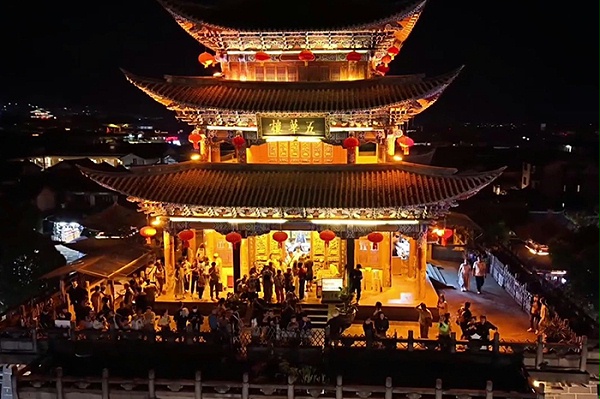 景区古建筑灯光亮化