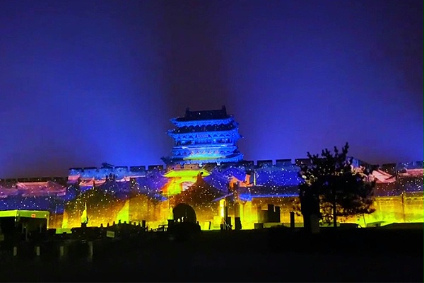 古建筑外墙全息投影