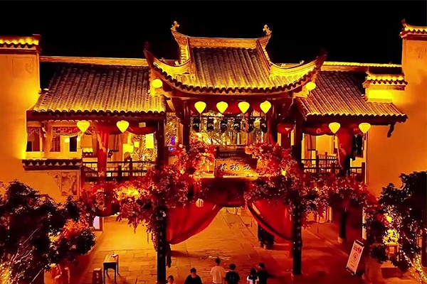 景区古建筑灯光亮化