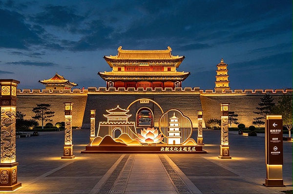 山西大同古城夜景单调？景区灯光亮化融合北魏文化焕新夜游